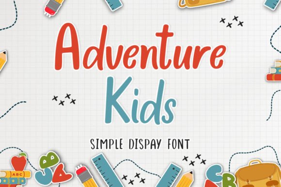 Adventure Kids Handwritten Display Font for Makers