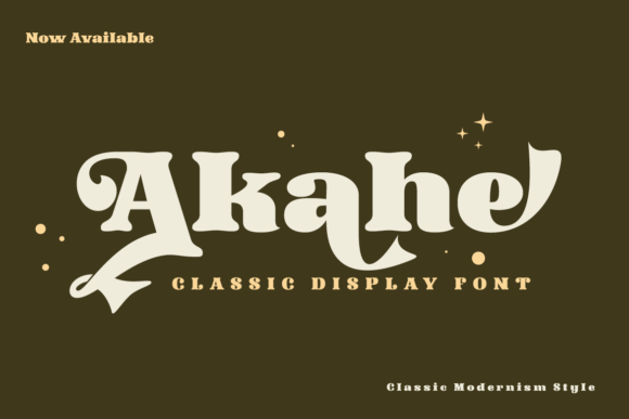 Akahe: A Classic Display Font for Digital Branding