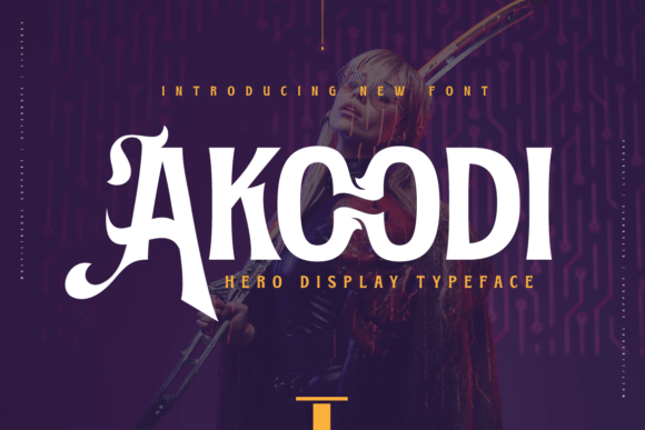 Akoodi: A Superhero Display Font for Bold Campaign Headlines