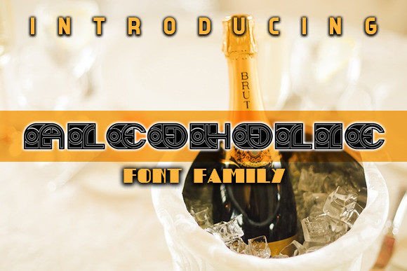 Alcoholic Display Font for Unforgettable Handmade Designs
