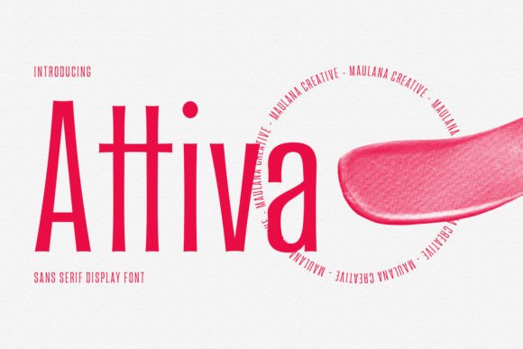 Attiva Display Font: Sharp, Modern Type for Web Headlines