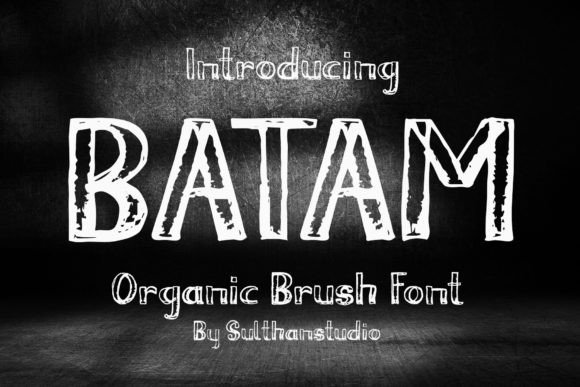 Batam Brush: An Organic Brush Font for Editorial Design