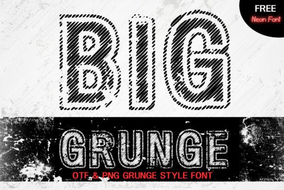 Big Grunge: The Ultimate Distressed Display Font