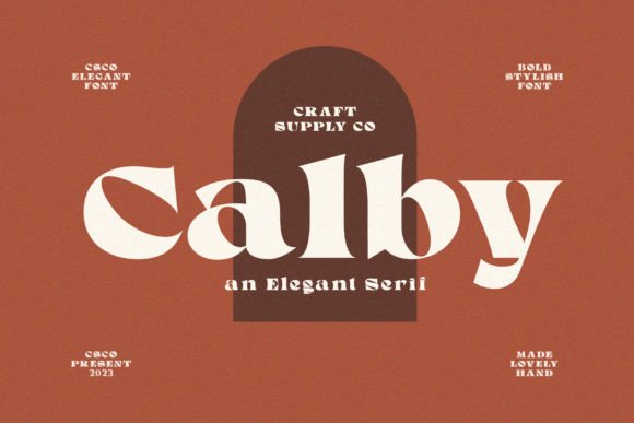 Calby Serif Font: An Elegant Display Typeface for Campaign Designers