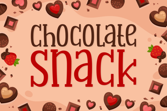 Chocolate Snack Display Font for Joyful Designs
