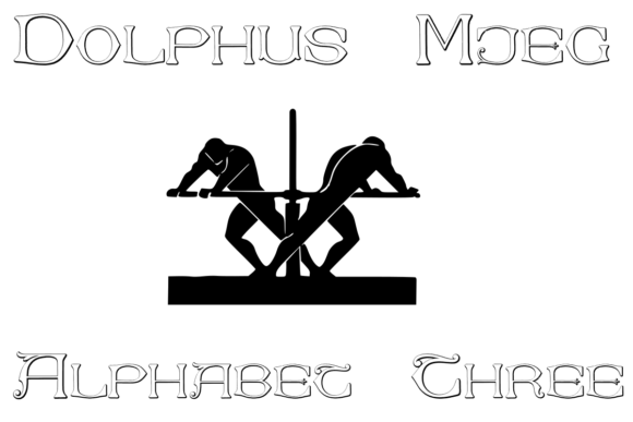 Dolphus Mieg Alphabet Three Display Font for Handmade Charm