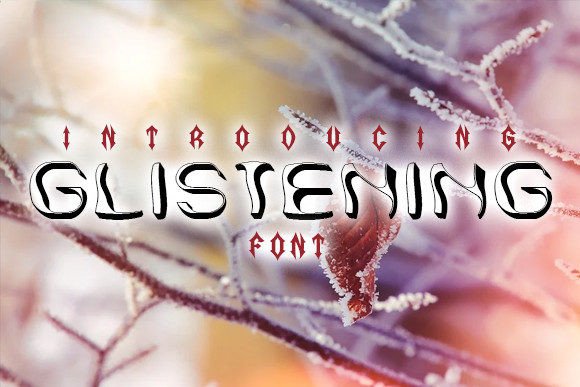 Glistening: An Abstract 3D Display Font for Creative Branding