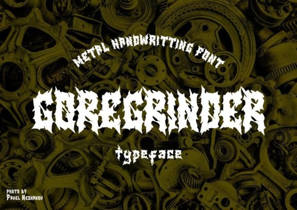 Goregrinder Full Version: Display Font for Horror Publishing
