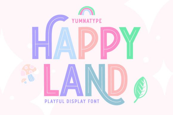 Happy Land Display Font for Small Business Branding