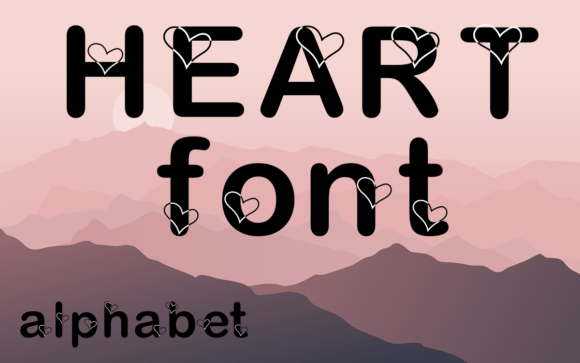 Hearty Lovely Font: Romantic Display Fonts for Makers
