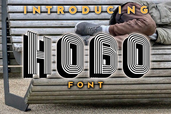 Hobo Font: A 3D Typeface for Standout Business Branding