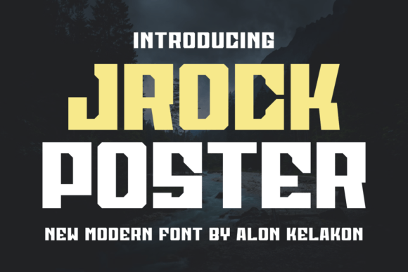 Jrock Poster: A Bold Display Font for Creative Projects