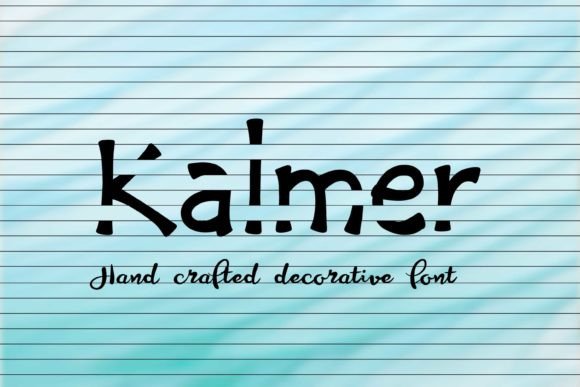Kalmer: A Playful Handcrafted Font for Creative Products