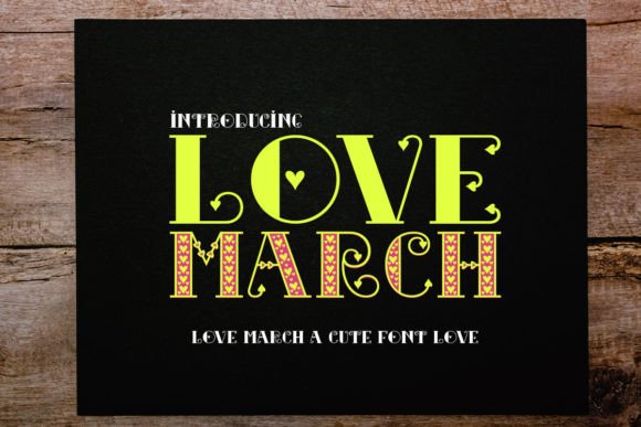 Love March Display Font for Elegant Branding
