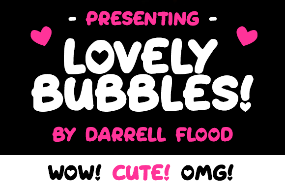 Lovely Bubbles: A Playful Display Font for Fun Projects
