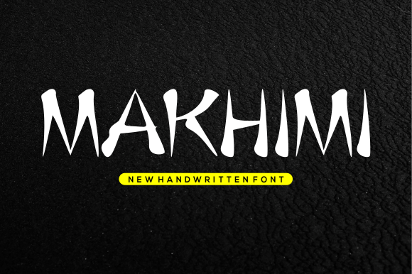 Makhimi Handwritten Display Font for Modern Brand Campaigns