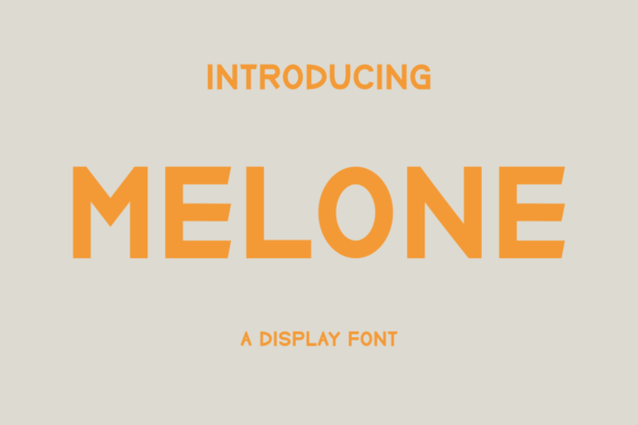 Melone: A Bold Display Font for Editorial Design