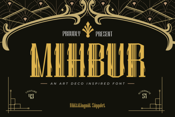 Mihbur Font: Elegant Display Typeface for Brand Campaigns