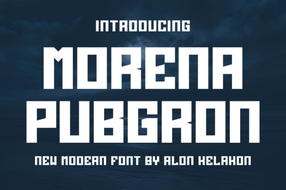 Morena Pubgron: A Bold Display Font for Modern Web Design