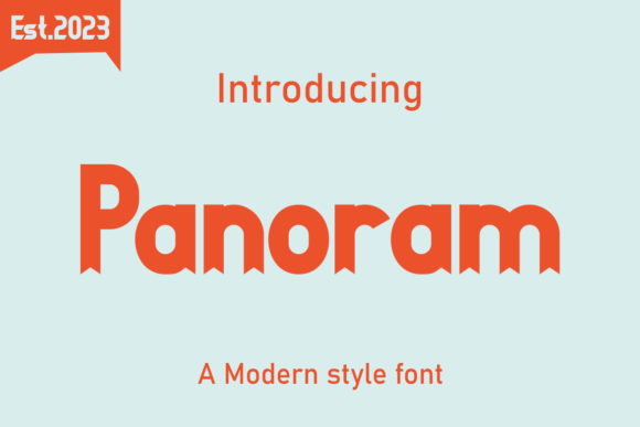 Panoram Display Font for Elegant Craft Projects