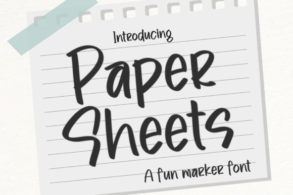 Paper Sheets Font: A Versatile Display Typeface for Modern Branding