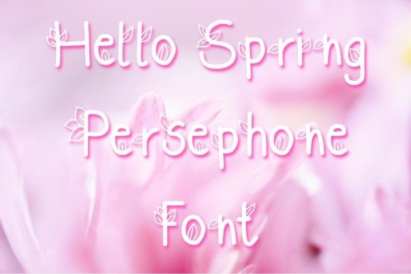 Persephone Display Font for Whimsical Brand Identity