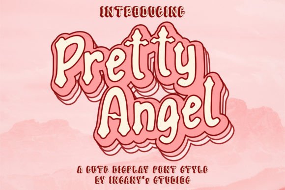 Pretty Angel Display Font for Handmade Creators
