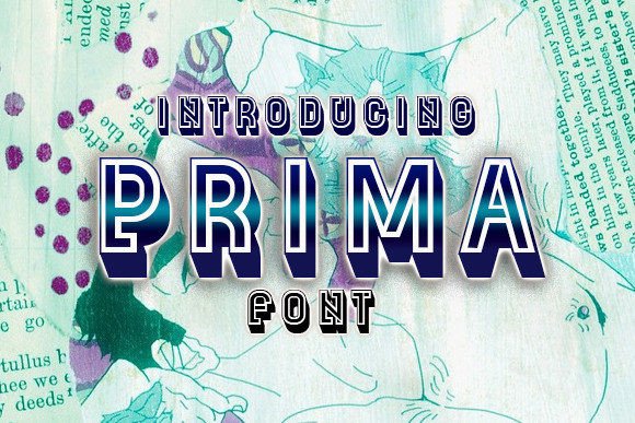 Prima: A Modern 3D Typeface for Editorial Design