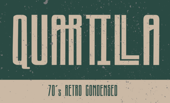 Quartilla Font: A Retro Display Typeface for Modern Designers