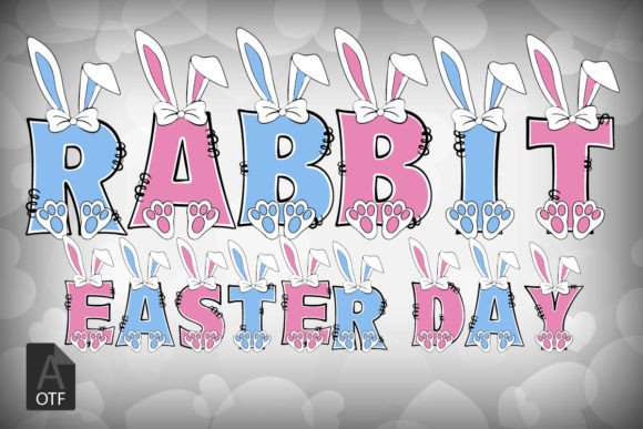 Rabbit Easter Day: A Vibrant Display Font for Campaign Design