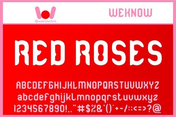Red Roses: A Modern Gothic Display Font for Web Design