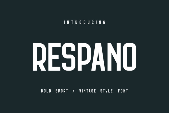 Respano: A Contemporary Display Font for Polished Branding