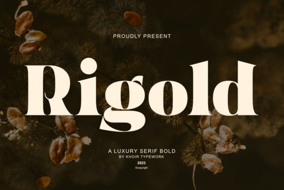 Rigold: An Elegant Sans-Serif Font for Distinctive Branding