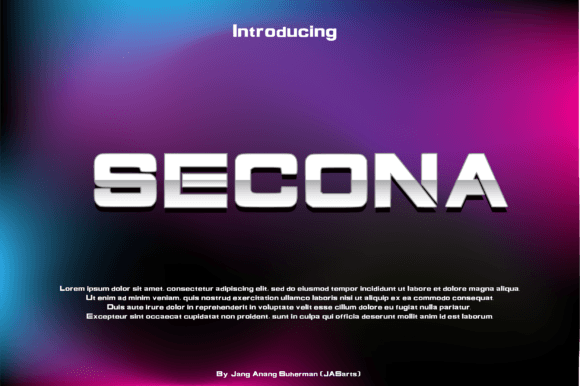 Secona: A Futuristic Display Font for High-Tech Campaigns