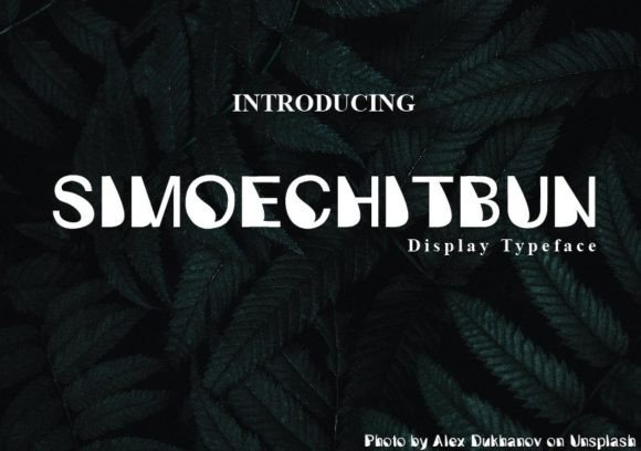 Simoechitbun: A Hand-Drawn Display Font for Authentic Branding