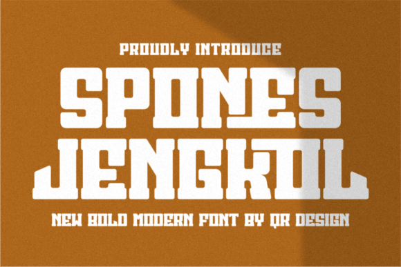 Spones Jengkol Font: A Bold Display Typeface for Campaigns