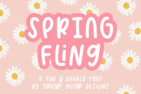Spring Fling: A Display Font for Relaxed Editorial Design