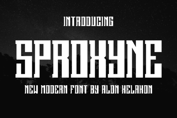 Sproxyne Display Font for Magical Branding