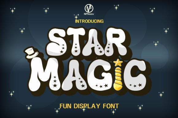 Star Magic Display Font for Playful Brand Identity