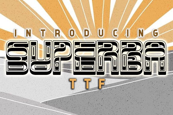 Superba Romantic 3D Display Font for Posters and More