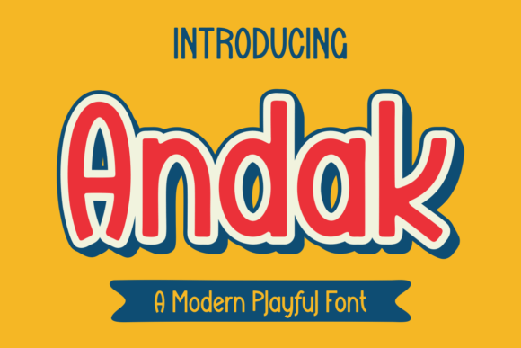 The Bold Impact of the Andak Display Font