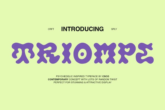 Triompe Display Font: Bold Typography for Campaign Impact