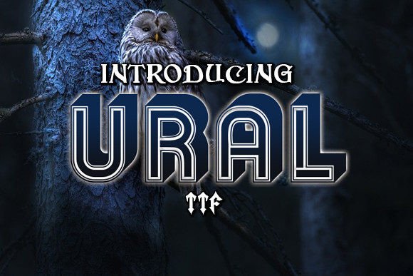 Ural: A Stylish Retro Font for Crafters and Makers