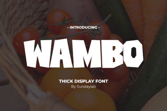 Wambo Display Font: Bold Typography for Web Designers