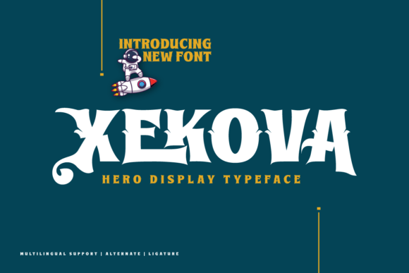 Xekova: A Modern Display Font for Elegant Campaign Typography